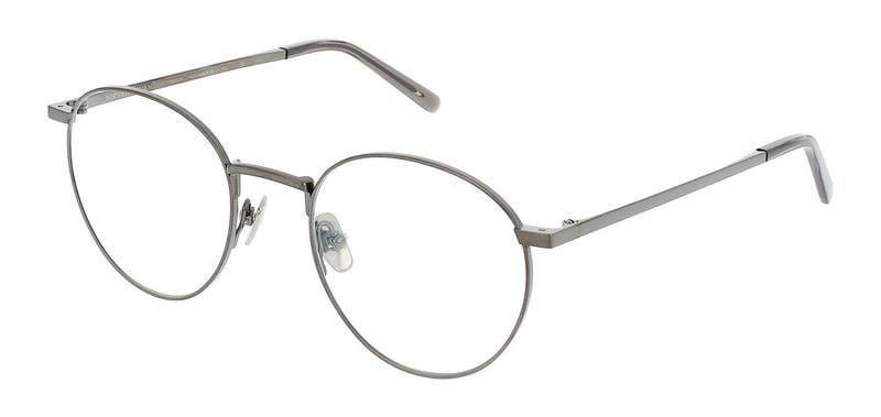 Nirvan Javan Round Eyeglasses TOKYO 04 Matt black for Unisex