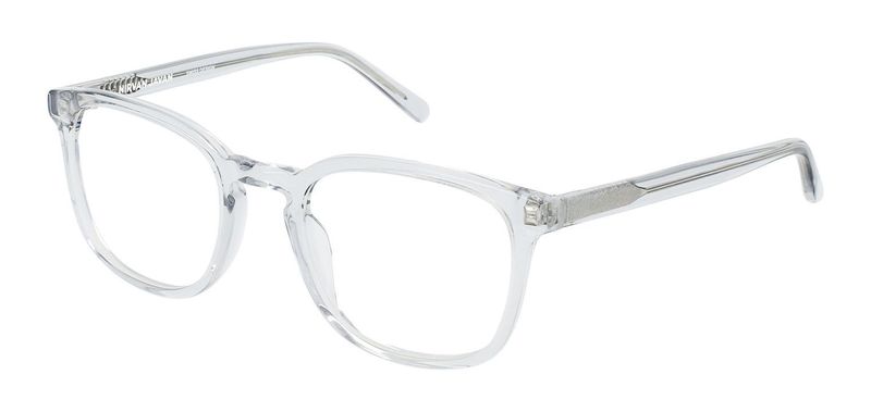 Nirvan Javan Rectangle Eyeglasses PARIS 06 Transparent for Unisex