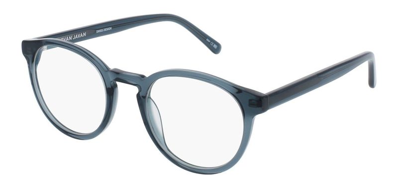 Nirvan Javan Rectangle Eyeglasses PARIS 01 Blue for Unisex