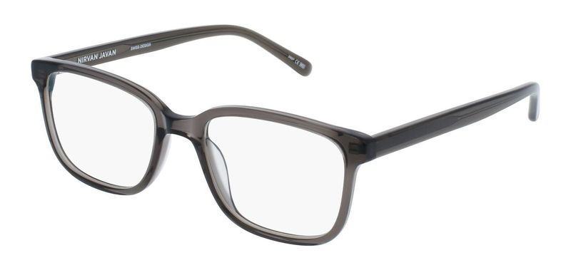 Nirvan Javan Rechteckig Brillen PARIS 02 Grau für Herr