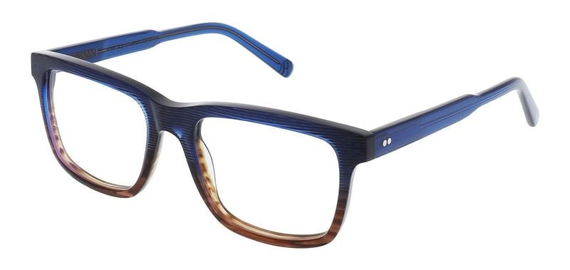 Lunettes de vue Fhone Rectangle BRUCE Bleu pour Homme