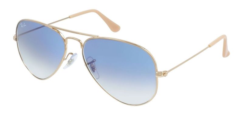Ray-Ban Pilot Sunglasses 0RB3025 Gold for Unisex