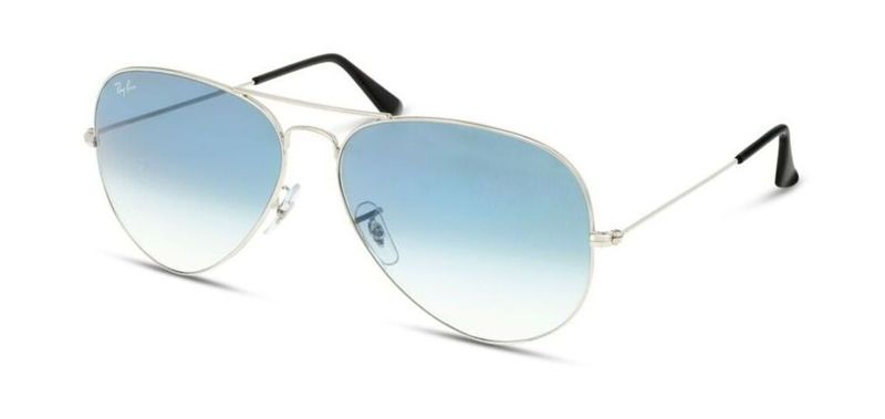 Ray-Ban Pilot Sunglasses 3025 Silver for Unisex