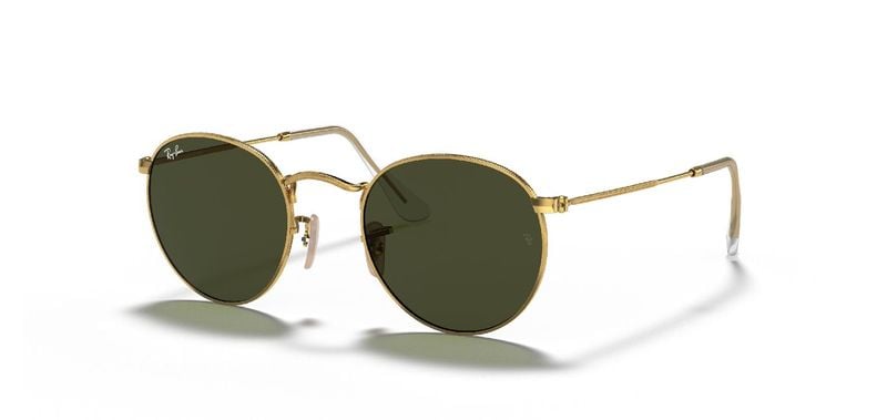 Ray-Ban Round Sunglasses 0RB3447 Gold for Man