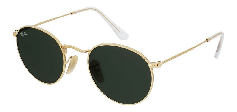 Ray-Ban Round Sunglasses 0RB3447 Gold for Man