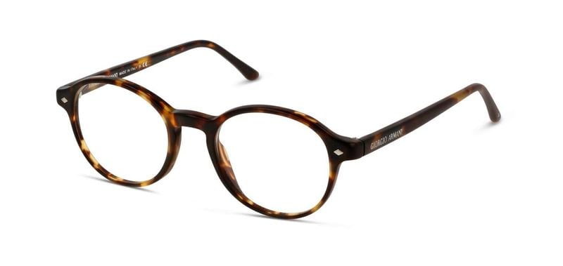 Giorgio Armani Rund Brillen 0AR7004 Havana für Herren