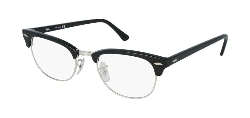 Lunettes de vue Ray-Ban Club RX5154 Noir pour Homme-Femme