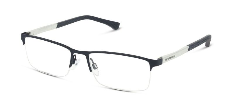 Emporio Armani Rectangle Eyeglasses 0EA1041 Blue for Man