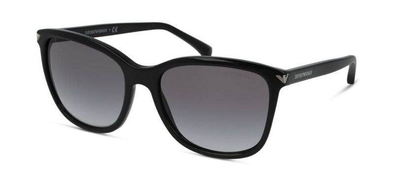 Lunettes de soleil Emporio Armani Rectangle 0EA4060 Noir pour Femme