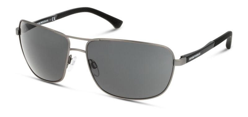 Emporio Armani Rectangle Sunglasses 0EA2033 Grey for Man