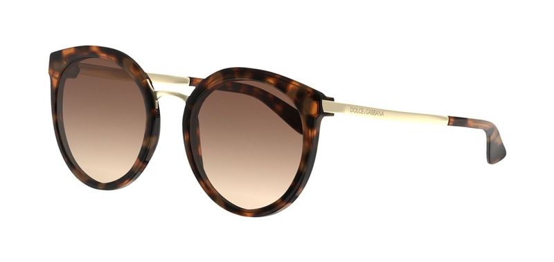 Dolce & Gabbana Rund Sonnenbrillen 0DG4268 Schildpatt für Dame