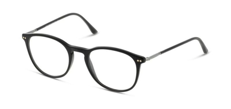 Giorgio Armani Rund Brillen 0AR7125 Mattschwarz für Herren