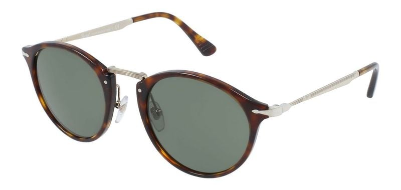 Lunettes de soleil Persol Ronde 0PO3166S Havana pour Homme