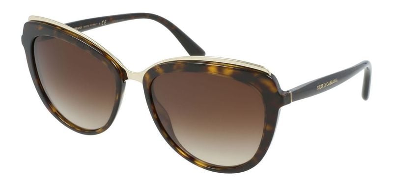 Lunettes de soleil Dolce & Gabbana Papillon DG4304 Ecaille pour Femme