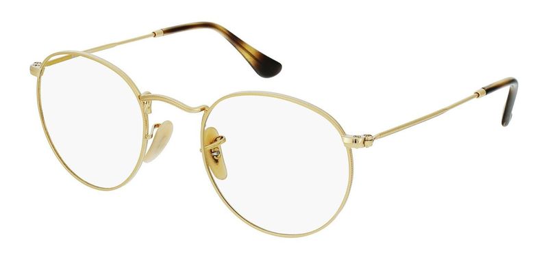 Ray-Ban Rund Brillen 0RX3447V Gold für Herr-Dame