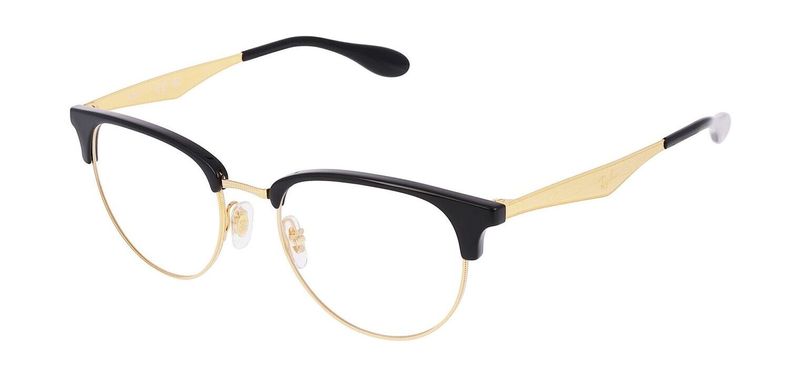 Ray-Ban Rund Brillen 0RX6396 Schwarz für Herr-Dame