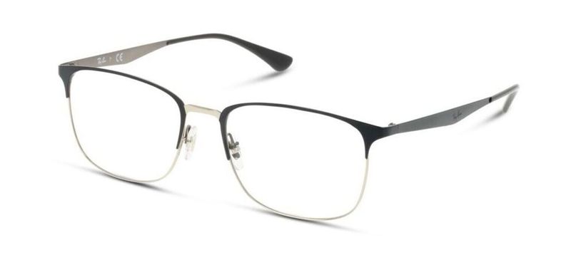 Ray-Ban Rectangle Eyeglasses 0RX6421 Grey for Unisex