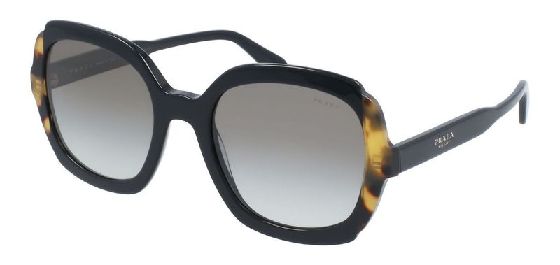 Prada Rechteckig Sonnenbrillen 0PR 16US Schildpatt für Dame