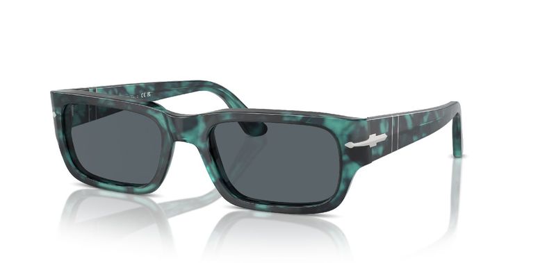 Persol Rectangle Sunglasses 0PO3347S Blue for Unisex