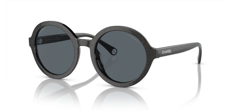 Chanel Round Sunglasses 0CH5522U Black for Woman