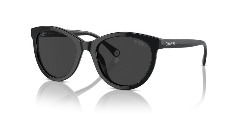 Chanel Rund Sonnenbrillen 0CH5523U Schwarz für Damen