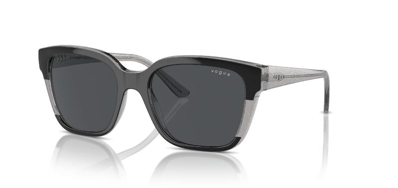 Vogue Quadratisch Sonnenbrillen 0VO5558S Schwarz für Dame
