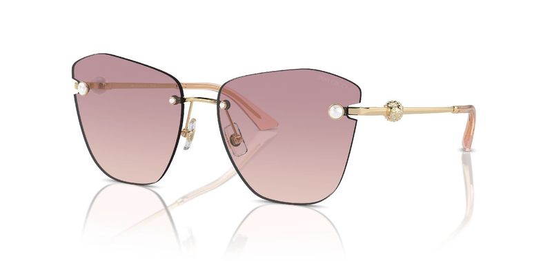 Jimmy Choo Cat Eye Sunglasses 0JC4004HB Gold for Woman