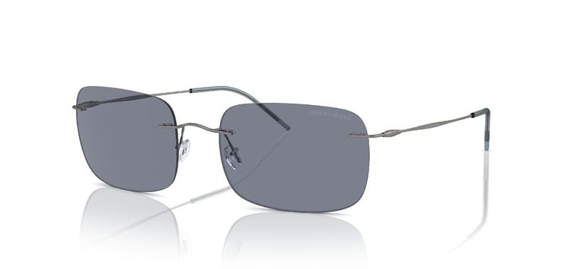 Lunettes de soleil Giorgio Armani Carré 0AR1512M Gris pour Homme