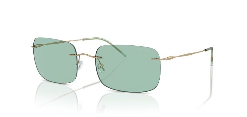 Giorgio Armani Rectangle Sunglasses 0AR1512M Gold for Man