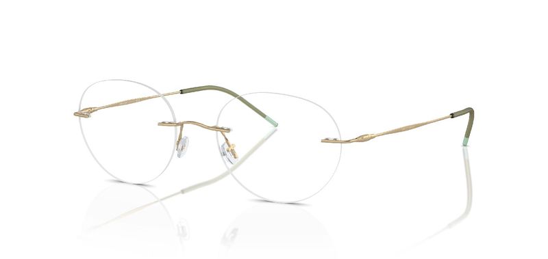 Giorgio Armani Rund Brillen 0AR5147 Gold für Herren