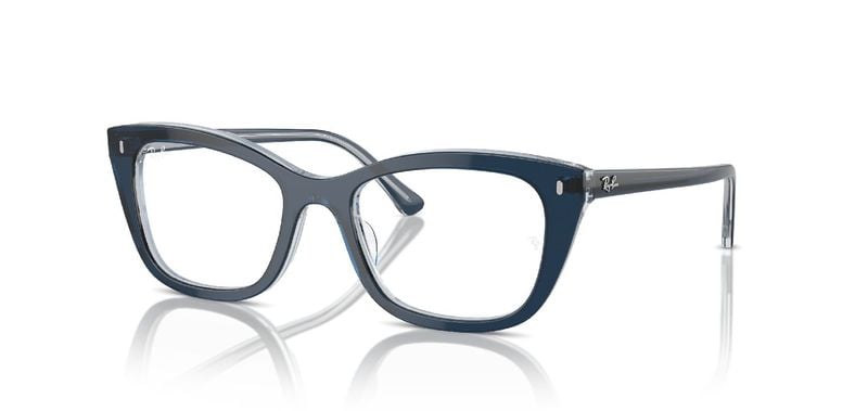 Lunettes de vue Ray-Ban Carré 0RX5433 Bleu pour Homme-Femme