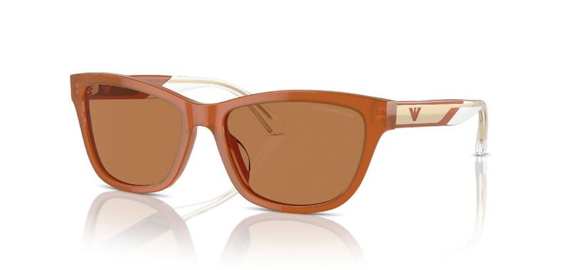 Lunettes de soleil Emporio Armani Papillon 0EA4227U Orange pour Femme