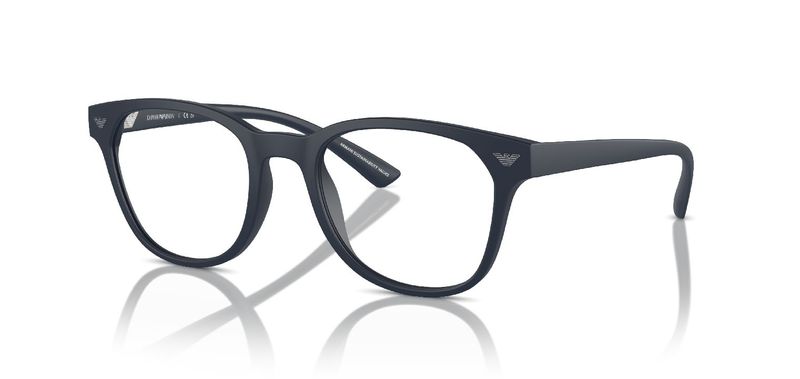 Emporio Armani Round Eyeglasses 0EA3240U Blue for Man