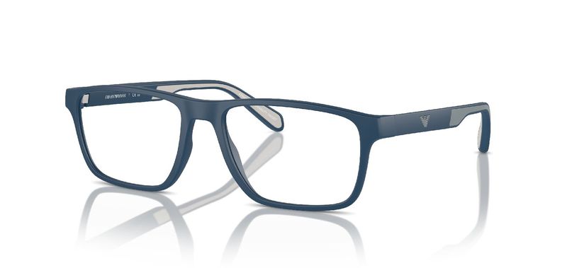 Emporio Armani Rectangle Eyeglasses 0EA3233 Blue for Man