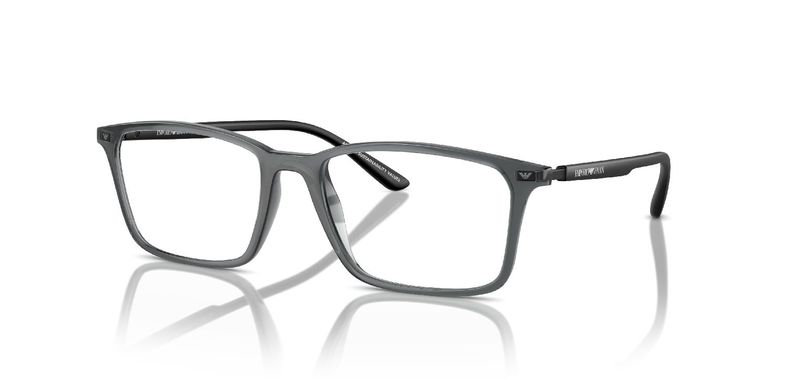 Emporio Armani Rechteckig Brillen 0EA3237 Schwarz für Herren