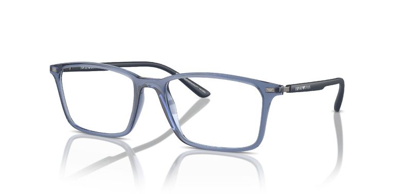 Emporio Armani Rectangle Eyeglasses 0EA3237 Blue for Man