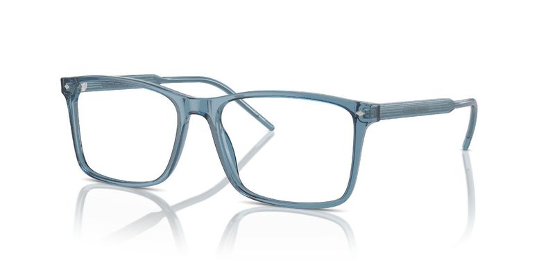 Giorgio Armani Rectangle Eyeglasses 0AR7258 Blue for Man