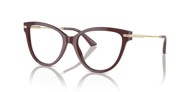 Jimmy Choo Cat Eye Eyeglasses 0JC3001B Red for Woman