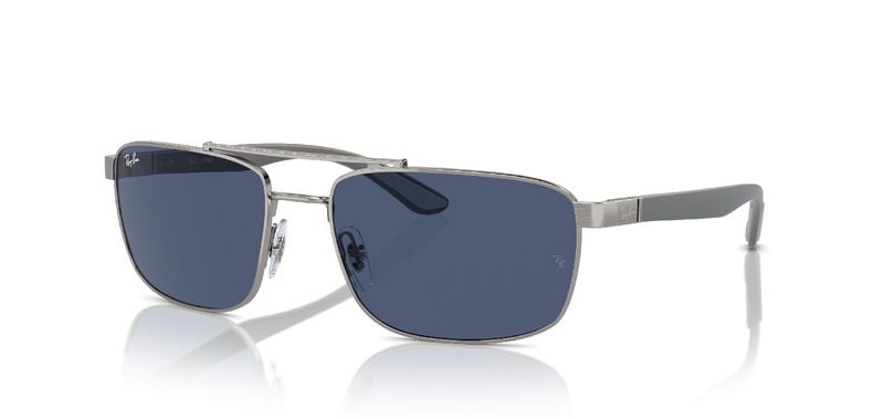 Lunettes de soleil Ray-Ban Rectangle 0RB3737 Gris pour Homme-Femme