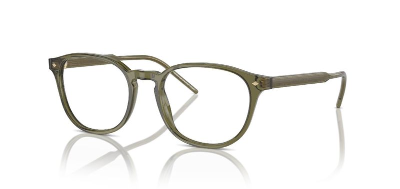 Giorgio Armani Round Eyeglasses 0AR7259 Green for Man