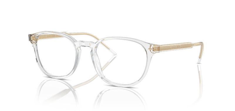 Giorgio Armani Round Eyeglasses 0AR7259 Transparent for Man