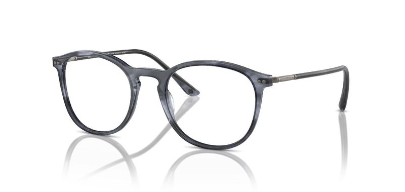 Giorgio Armani Round Eyeglasses 0AR7125 Blue for Man