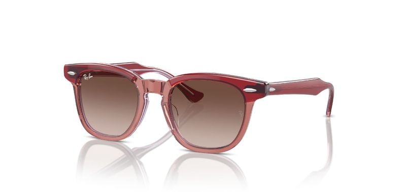 Ray-Ban Quadratisch Sonnenbrillen 0RJ9098S Rot für Kind