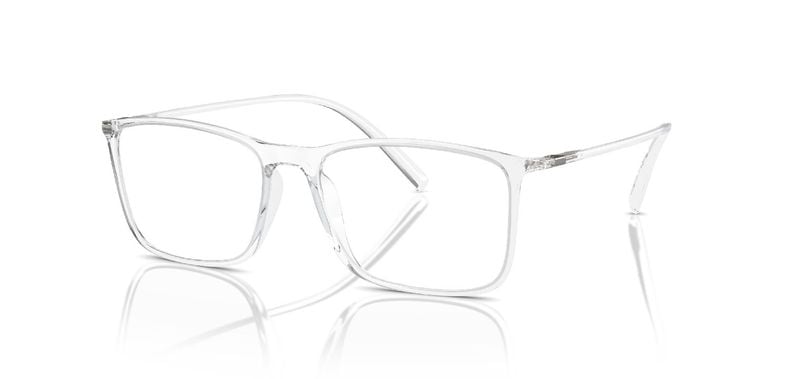 Giorgio Armani Rectangle Eyeglasses 0AR7244U Transparent for Man