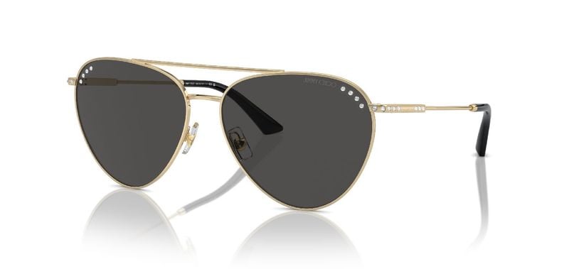 Lunettes de soleil Jimmy Choo Aviator 0JC4002B Doré pour Femme