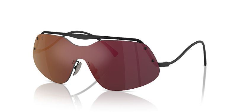 Ferrari Cavallino Rectangle Sunglasses 0FH1007 Black for Unisex