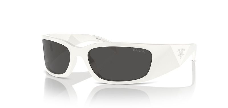 Prada Oval Sunglasses 0PR A14S White for Woman