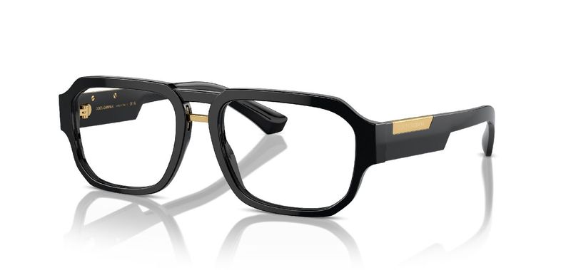 Dolce & Gabbana Pilot Brillen 0DG3389 Schwarz für Herr