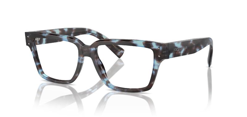 Dolce & Gabbana Rectangle Eyeglasses 0DG3383 Blue for Man