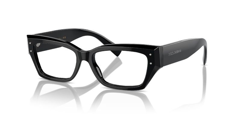 Dolce & Gabbana Rectangle Eyeglasses 0DG3387 Black for Woman